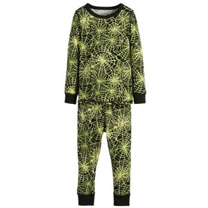 NWT Nordstrom Kids Spider Web Glow Pajama Set Sz 8